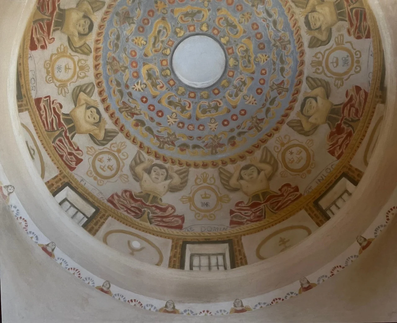 Interior de la cúpula, iglesia Belén