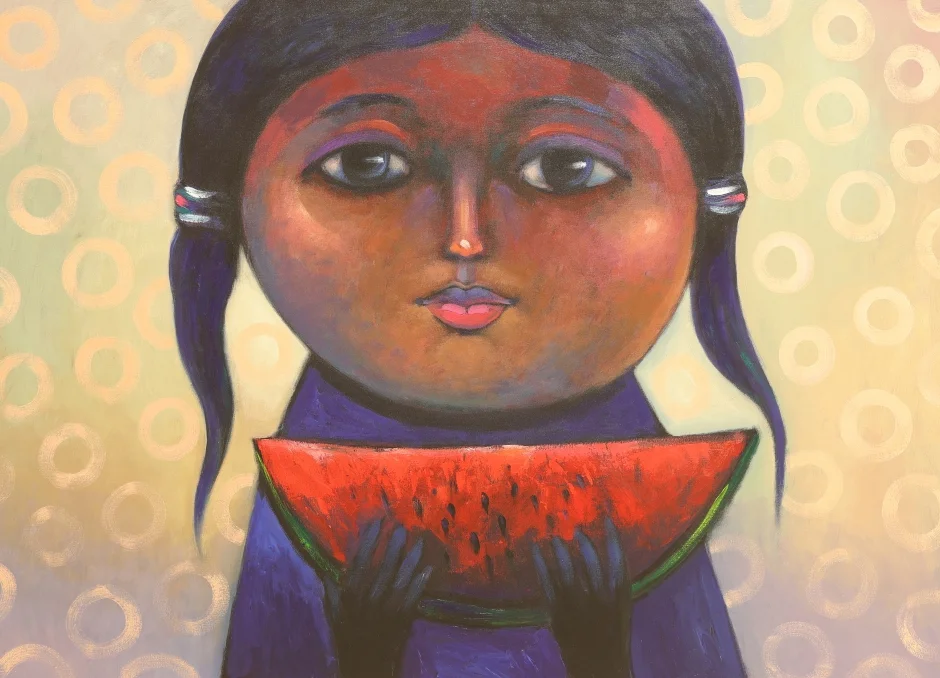 Iván Sagástegui - herencia viva - Niña Con Sandía